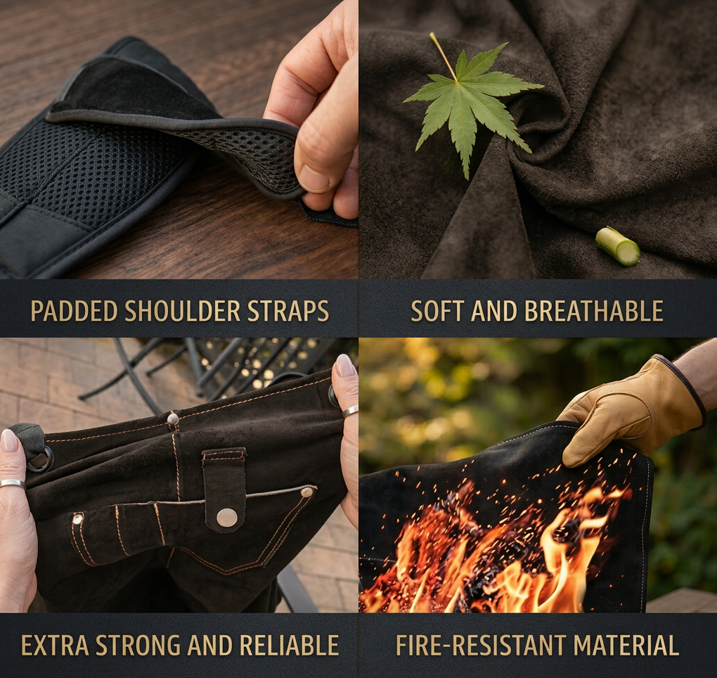 Utility Gardening Apron with Multiple Tool Pockets