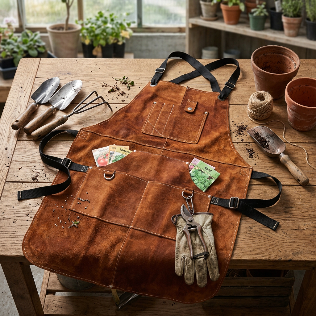 Utility Gardening Apron with Multiple Tool Pockets